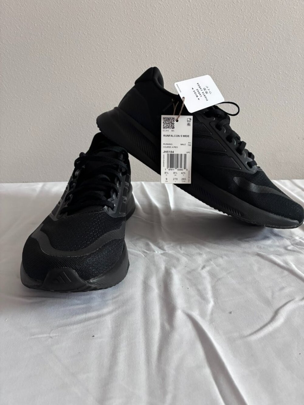 Adidas Runfalcon 5 Wide Running Shoes Men's 9W